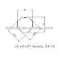 YX40-40 Tubo octogonal que forma la máquina de acero